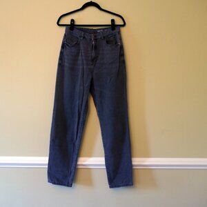 ASOS Noisy May Brooke baggy dad jeans with high waist in black